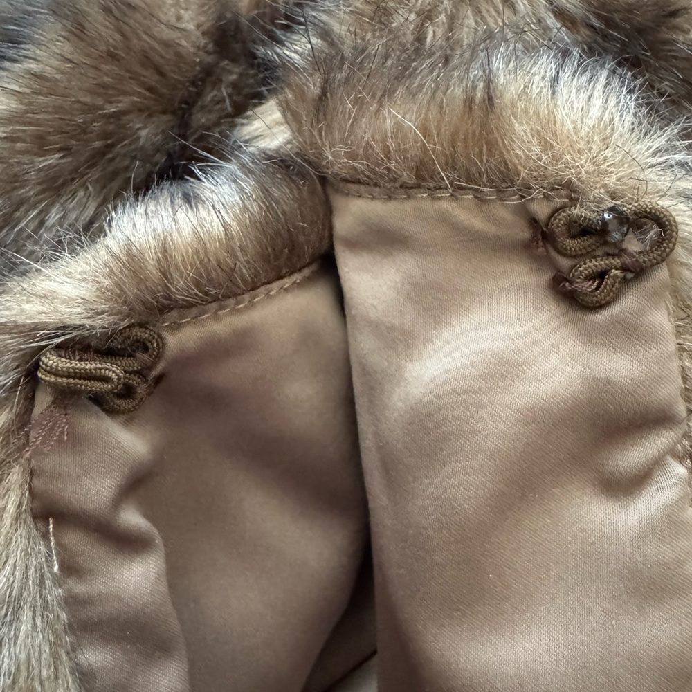 Guess Brown Faux Fur Teddy Jacket Size S - Picture 10 of 15
